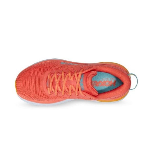 Hoka Bondi 7 - Womens Running Shoes - Camellia/Coastal Shade