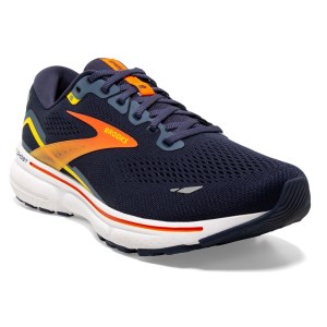 Brooks Ghost 15 - Mens Running Shoes - Peacoat/Red/Yellow