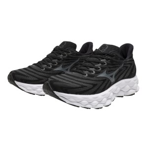 Mizuno Wave Sky 8 - Mens Running Shoes - Black/Metallic Gray/White