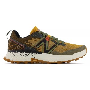 New Balance Fresh Foam Hierro v7 - Mens Trail Running Shoes - Golden Hour/Dark Camo/Black/Vibrant