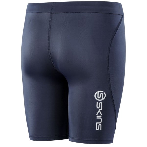 Skins Series-1 Youth Kids Compression Half Tights - Navy Blue