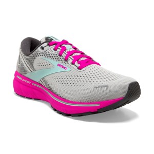 Brooks Ghost 14 - Womens Running Shoes - Oyster/Yucca/Pink