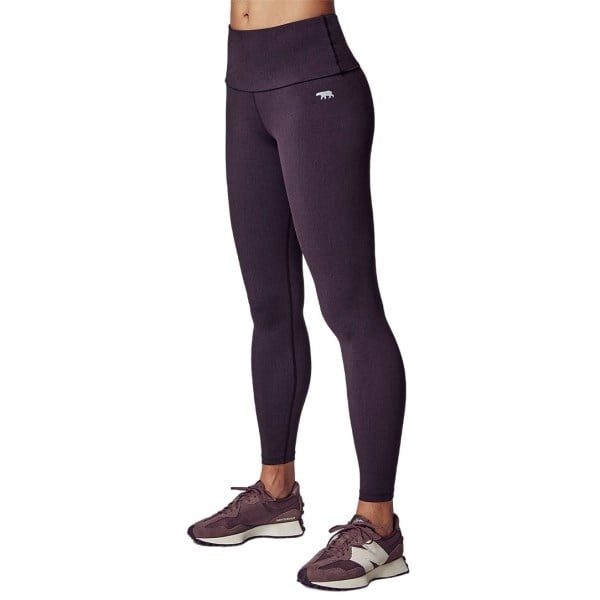 Running Bare Fight Club Ab-Waisted Womens Training Tights - Purple