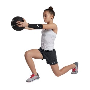 Nike Dri-Fit Tempo Kids Girls Training Shorts - Black/Heather/White