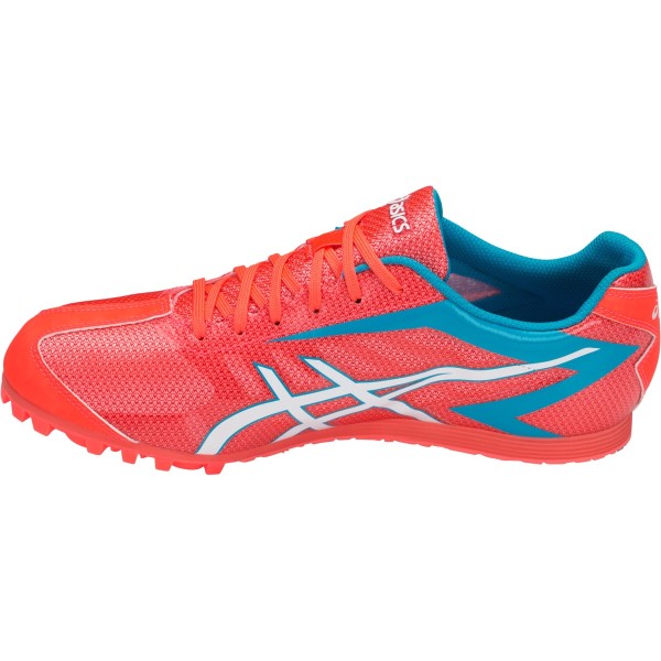 Asics Hyper LD 5 - Unisex Long Distance Track Spikes - Flash Coral/White/Island Blue