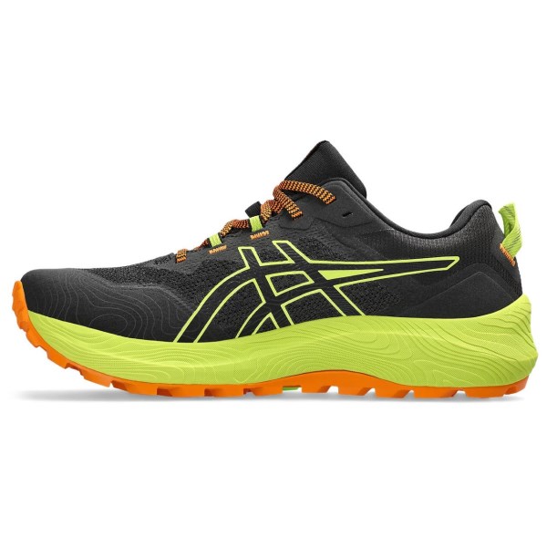 Asics Gel Trabuco 11 - Mens Trail Running Shoes - Black/Neon Lime