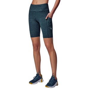 Running Bare All Star Womens Bike Shorts With Pocket - Rooney Teal