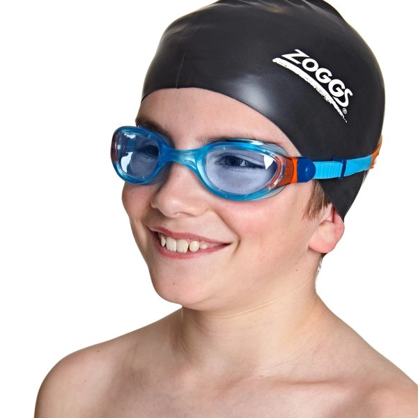Zoggs Phantom 2.0 Junior - Kids Swimming Goggles - Blue/Orange/Blue Tint