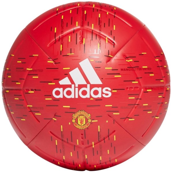 Adidas Manchester United FC Soccer Ball - Size 5 - Power Red/Black/Yellow/White