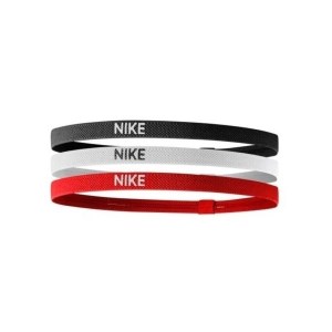 Nike Elastic Headbands 2.0 - 3 Pack - Black/White/University Red