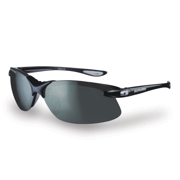 Sunwise Greenwich Polarised Water Repellent Sports Sunglasses - Black