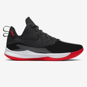 Nike LeBron Witness III PRM - Mens Basketball Shoes - Black/White/Red