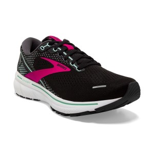 Brooks Ghost 14 - Womens Running Shoes - Black/Pink/Yucca