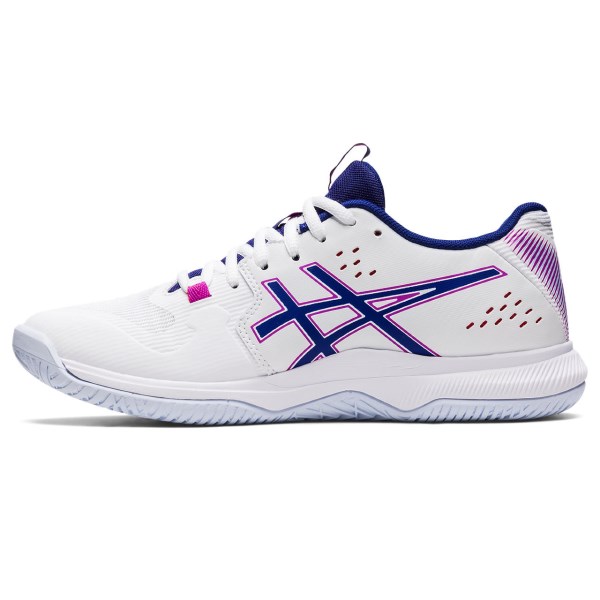 Asics Gel Tactic - Womens Indoor Court Shoes - White/Dive Blue