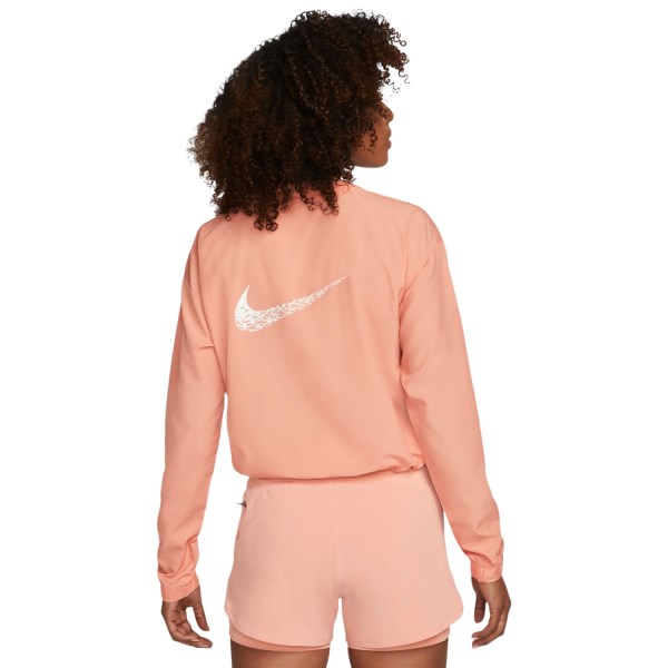 Nike Swoosh Run Womens Running Top - Light Madder Root/Reflective Silver/White