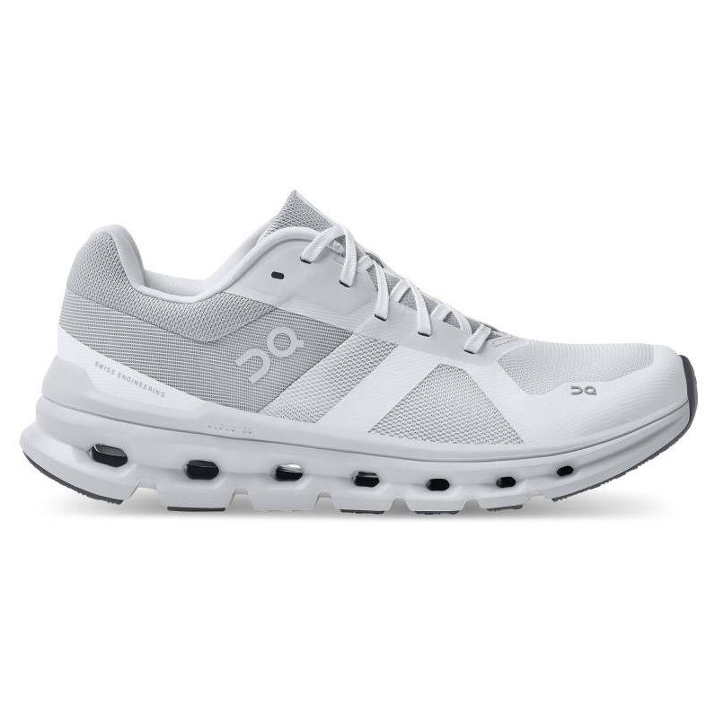 On Cloudrunner - Womens Running Shoes - White/Frost | Sportitude