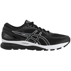 Asics Gel Nimbus 21 - Mens Running Shoes - Black/Dark Grey