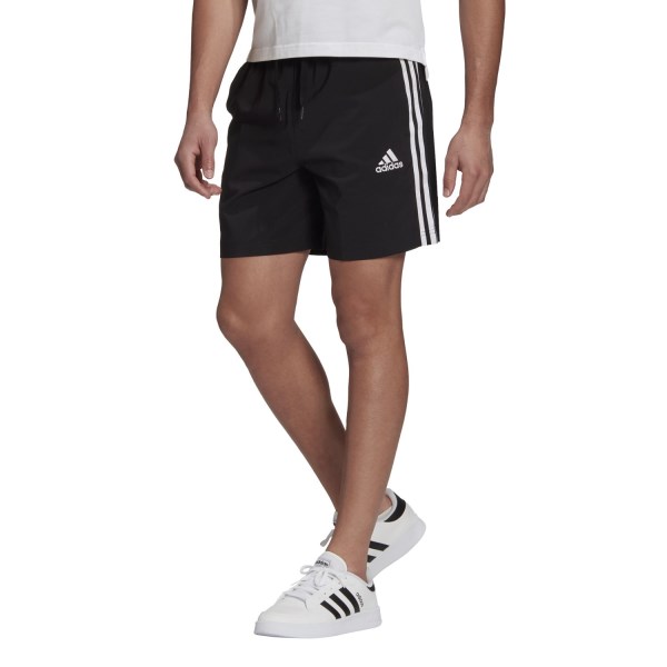 Adidas Essentials Chelsea 3-Stripes Mens Training Shorts - Black/White