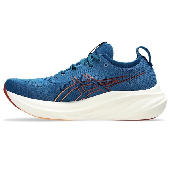 Asics Gel Nimbus 26 - Mens Running Shoes - Rich Navy/Faded Orange