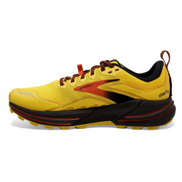 Brooks Cascadia 16 - Mens Trail Running Shoes - Yellow/Black/Grenadine