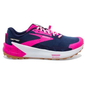 Brooks Catamount 2 - Womens Trail Racing Shoes - Peacoat/Pink/Biscuit