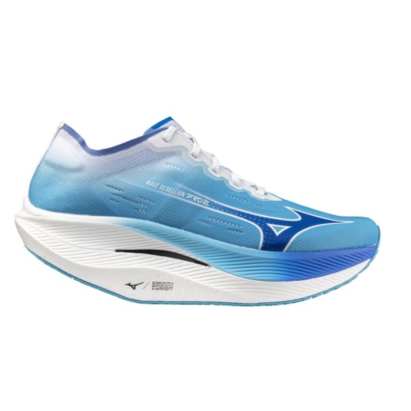 Mizuno Wave Rebellion Pro 2 - Mens Road Racing Shoes - River Blue/Mugen Blue/White