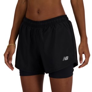 New Balance Sports Essentials 3 Inch Womens Running Shorts - Black