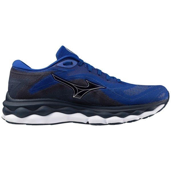 Mizuno Wave Sky 7 - Mens Running Shoes - Surf The Web/Silver/Dress Blue