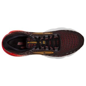 Brooks Glycerin GTS 20 - Mens Running Shoes - Blackened Pearl/Red