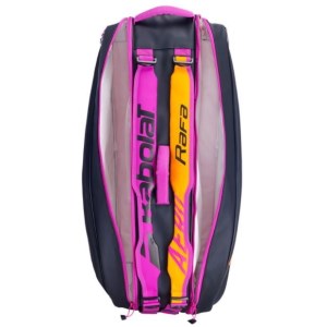 Babolat Pure Aero Rafa 6 Pack Tennis Racquet Bag - Black/Pink/Yellow/Orange