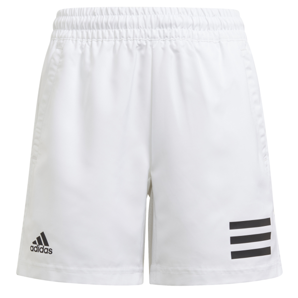 Adidas Club 3-Stripes Kids Tennis Shorts - White/Black