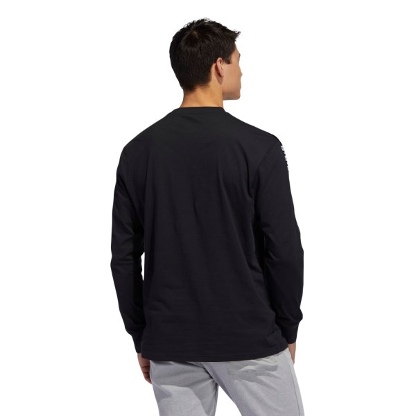 Adidas One Team Graphic Mens Long Sleeve T-Shirt - Black