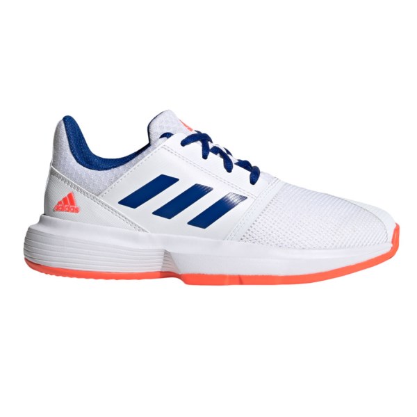 Adidas CourtJam XJ - Kids Tennis Shoes - Footwear White/Collegiate Royal/Solar Red