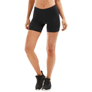 2XU Aspire Womens 4 Inch Compression Shorts - Black/Silver