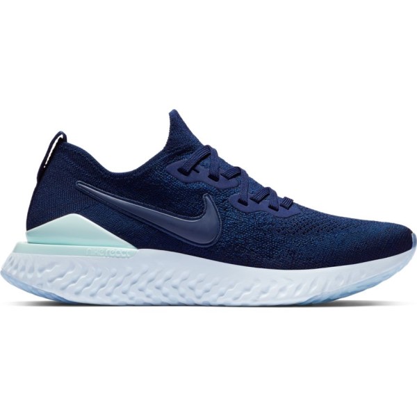 Nike Epic React Flyknit 2 - Womens Running Shoes - Blue Void/Indigo Force/Teal Tint