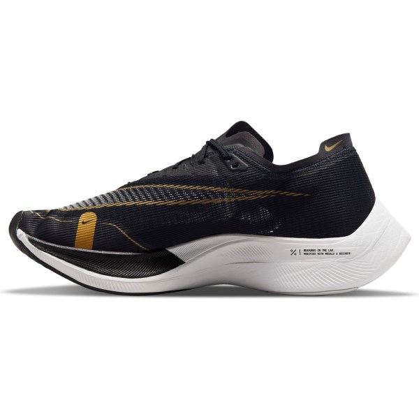 Nike ZoomX Vaporfly Next% 2 - Mens Running Shoes - Black/White/Metallic Gold Coin
