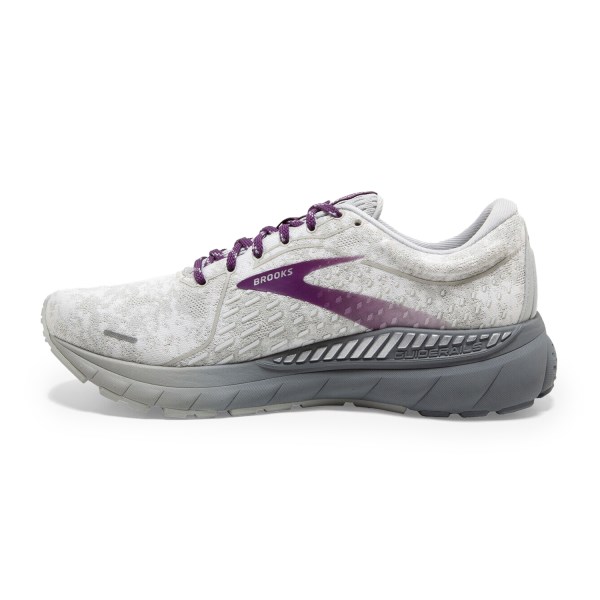 Brooks Adrenaline GTS 21 - Womens Running Shoes - White/Oyster/Primer Grey