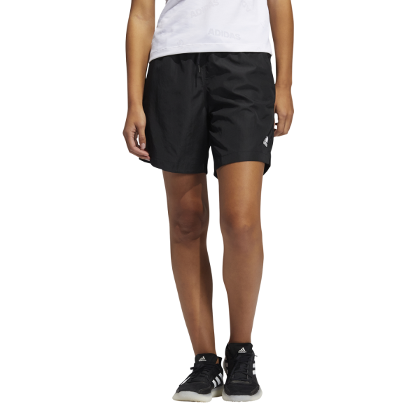Adidas Woven Long-Length Womens Training Shorts - Black/White