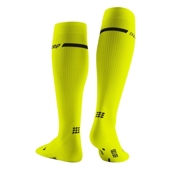 CEP Neon Compression Running Socks - Yellow