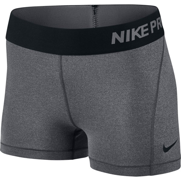 Nike Pro 3 Inch Womens Training Short - Dark Grey/Heather/Black