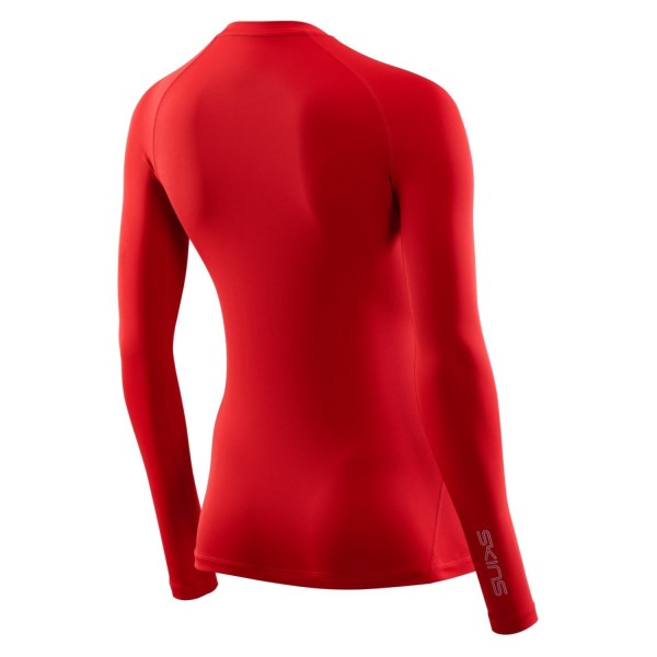 Skins Series-2 Womens Compression Long Sleeve Top - Red