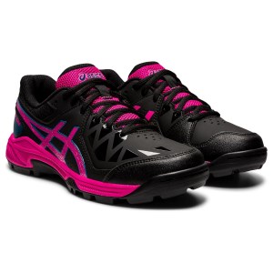 Asics Gel Peake GS - Kids Turf Shoes - Black/Pink Rave