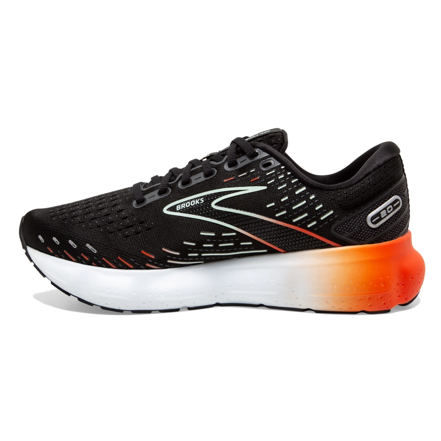 Brooks Glycerin 20 - Womens Running Shoes - Black/Red/Opal | Sportitude