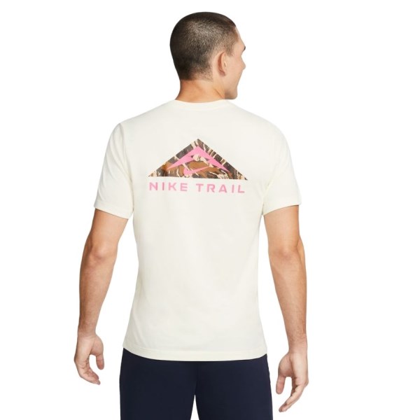 Nike Dri-Fit Mens Trail Running T-Shirt - Coconut Milk