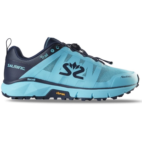 Salming Trail 6 - Womens Trail Running Shoes - Light Blue/Navy