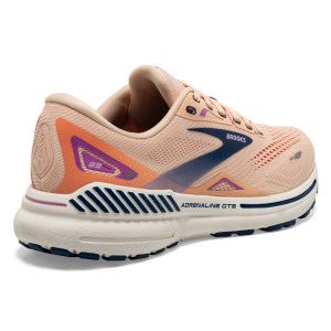 Brooks Adrenaline GTS 23 - Womens Running Shoes - Apricot/Blue/Orchid