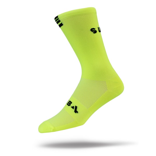 Sub4 Cycling Socks - Fluoro Yellow