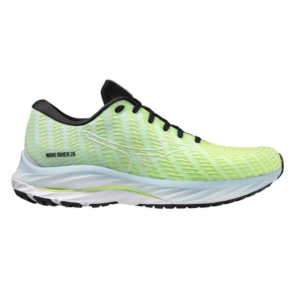 Mizuno Wave Rider 26 SSW - Mens Running Shoes - Neo Lime/White/Skywring