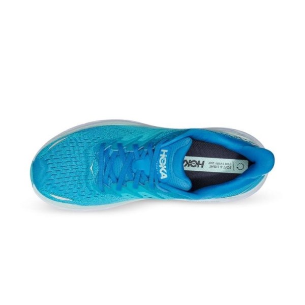 Hoka Clifton 8 - Mens Running Shoes - Ibiza Blue/Scuba Blue