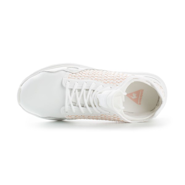 Le Coq Sportif LCS R Flow Woven - Womens Sneakers - Optical White/Peach